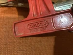 Oregon Chainsaw Sharpening File Guide Bar Mount Vintage Made Italy Used. Price: $14.95.