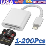 Usb To Card Reader Adapter Camera Micro Sd Memory Slot For Iphone Ipad Ipod New. Price: $100.32.