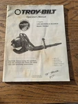 Troy-bilt Backpack Blower Operator's Manual TB25BP Used. Price: $9.99.