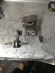 Oe Husqvarna 345 Chainsaw Cylinder 5370649 Crankshaft 503858001 And Piston Used. Price: $42.95.