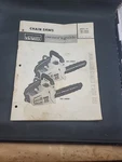 Vintage Montgomery Ward Chain Saw Parts Catalog Model No. TMY-24062A/TMY-24064A Very. Price: $25.00.