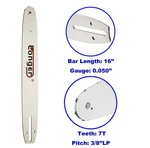 Jeremywell 16 Inch Chainsaw Guide Bar 3/8 Lp, 0.050", 56DL Fit For Husqvarna New. Price: $15.95.