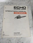 Echo Operator's Service Manual Parts List Book Catalog Chain Saw CS-500VL Used. Price: $15.32.