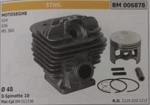 11250201213 Cylinder And Piston Complete Chainsaw Stihl 034 036 Ms 360 48 Mm New. Price: $205.22.