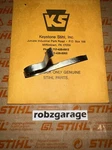 Oem Stihl Throttle Trigger Spring 1120-182-4700 010AVE 011 012 B59 New. Price: $24.95.