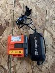 Genuine Husqvarna BLI20 36.5V Rechargeable Lithium-ion Battery W/QC80 Charger Used. Price: $120.00.
