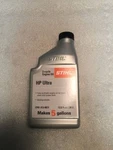 Stihl (1) 5 Gal Hp Ultra 2-CYCLE Synthetic Engine Mix Oil 12.8 Fl Oz Genuine Oem New. Price: $15.00.
