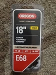 Oregon E68 Powercut 18" 0.050 Gauge 3/8" Pitch Pro Chainsaw New. Price: $28.00.