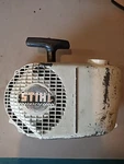 Stihl 041AV Chainsaw Oem Recoil Starter & Fuel Tank Assembly-used. Price: $75.00.