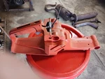 Husqvarna Chainsaw Fuel Tank Fits Older 281, 288XP #5O18052 Circled #91 Used. Price: $65.00.