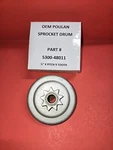 Poulan 48011 Sprocket 1/4" Pitch X 9 Tooth 25, 25D, 25DA Carving Cut Open. Price: $16.00.