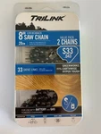 Trilink Pack 8" Low Kickback Saw Chain S33 .043 Drive Links 14333X2TLW New. Price: $7.54.