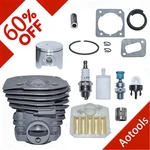 44MM For Husqvarna 350 351 Part # 503894401 Fr Cylinder Piston Air Cleaner Kit New. Price: $29.98.
