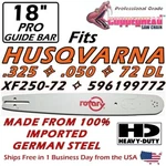 Copperhead 18" Pro Bar Husqvarna 350 445 596199772, XF250-72 .325 / .050 Dl New. Price: $44.95.