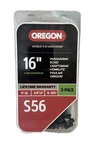 Oregon 16 S56 Chain Saw 2 Pack Link 3/8 Lp .050 Gauge Low Kickback New. Price: $24.95.