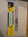 Oregon 14" Chainsaw Bar. 1452A041. Fits Poulan, Homelite, Echo S52 New. Price: $21.75.