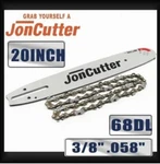 20 Inch 3/8 .058 68DL & Guide Bar Combo For Joncutter G5800 Chainsaw New. Price: $34.97.
