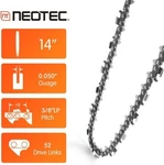 Neo-tec 14 Inch Chainsaw S52 3/8" Pitch, 0.050" Gauge, Drive Links Open. Price: $14.73.