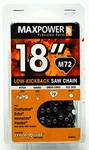 Maxpower M72, 18 In. Chain Saw Loop 336542 Craftsman, Echo, Homelite New!. Price: $23.99.