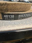 Agri-fab 48138 V Belt 1/2" X 56" Fits Craftsman/agri Snow Blower New Oem. Price: $25.00.