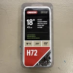 New Oregon H72 18" Chainsaw .325" .050" Link. Price: $19.99.
