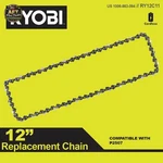 Ryobi 12" Replacement Chainsaw Chain, 64 Links, 0.043 Gauge New. Price: $44.99.