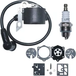 For Stihl 015AV 015L Carburetor Repair Rebuild Ignition Coil Spark Plug Kit New. Price: $19.99.