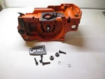 Oem Husqvarna 51 Chainsaw Crankcase, Crankshaft, Bucking Spike, Oil Pump Used. Price: $32.99.