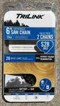 Trilink 6" Saw Chain S28 .043 2-PACK Replacement Drive Links 043" Gauge New. Price: $7.95.