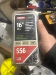 (1) Oregon 16" Saw Chain S56 Low Kickback Husqvarna Echo Craftsman 3/8 .050 Open. Price: $16.50.