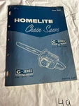 Homelite Textron Chainsaw C-series Gear Drive C-51G,-71G,-91G Sales Manual Acceptable. Price: $26.24.