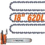 Neotec 18 Inch Chainsaw 3/8" Lp Pitch .050" Gauge 62 Drive Links Fits New. Price: $28.54.