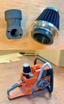 Husqvarna 2100 298 2101 Chainsaw Velocity Stack Air Filter Mount Elbow & New. Price: $64.99.