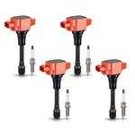 Ena 4 Red Ignition Coil Pack And Double Iridium Spark Compatible With Nissan New. Price: $158.33.