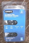 2PK Of Hart 14" Low Kickback Saw Replacement Chains #HAC114C2 New. Price: $24.99.