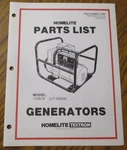 Homelite 170R18 UT-03634 Generator Parts List Catalog Manual Book 17980 Textron Very. Price: $6.00.