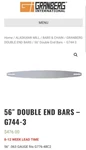 Granberg Chainsaw Mill G744-3 56 Double Ended Bar And 1 Ripping New. Price: $500.00.