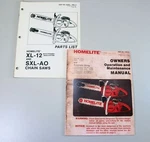 Set Homelite XL12 Chainsaw Owners Operator Parts Manual Maintenance Catalog List Like. Price: $14.97.