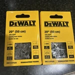 Lot Of 2-DEWALT 20" Saw Replacement Chain #DW01DT620 New+free Shipping!. Price: $50.00.
