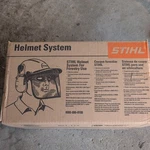 Stihl Chainsaw Safety Helmet W/ Hearing Protection 0000 886 0100 New Oem. Price: $100.00.
