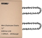 Pack 12 Inch Chainsaw 1/4"LP Pitch .043" Gauge 64 Drive Links, Replaceme New. Price: $18.99.