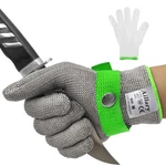 Cut Resistant Kitchen Glove, Food Grade, Machine Washable, Safety Work. Price: $14.36.