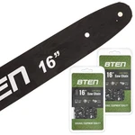 8TEN Chainsaw Guide Bar & 2 MS170 30050004813 16 Inch .050 3/8 55DL Lp New. Price: $49.95.