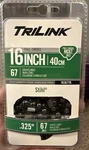 Trilink 16" Full Chisel MC67 .325" Chainsaw Drive Links 76367TK New. Price: $19.98.