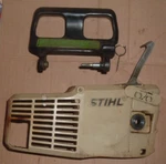 Working Brake & Clutch Side Bar Cover From Stihl 012AV Chainsaw Used. Price: $30.00.