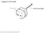 Genuine Muffler Kit Assy W/bolts Husqvarna Chainsaw 503749103 50, 51, 55 New. Price: $89.99.