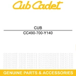 Cub Cadet 490-700-Y140 8" Chainsaw New. Price: $25.95.
