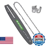 Byane 8-INCH Carbide Chainsaw Bar And Combo, 3/8" Lp Pitch, .050" Gauge, New. Price: $53.51.