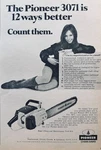 Lot Of (3) Vintage Pioneer Chain Saw Ads Set #816 Used. Price: $8.50.
