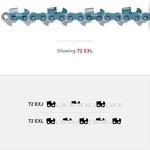 New Oregon Oem 72EXL064G Chainsaw Powercut Chain, 3/8" Afm - 45 Corona. Price: $37.61.